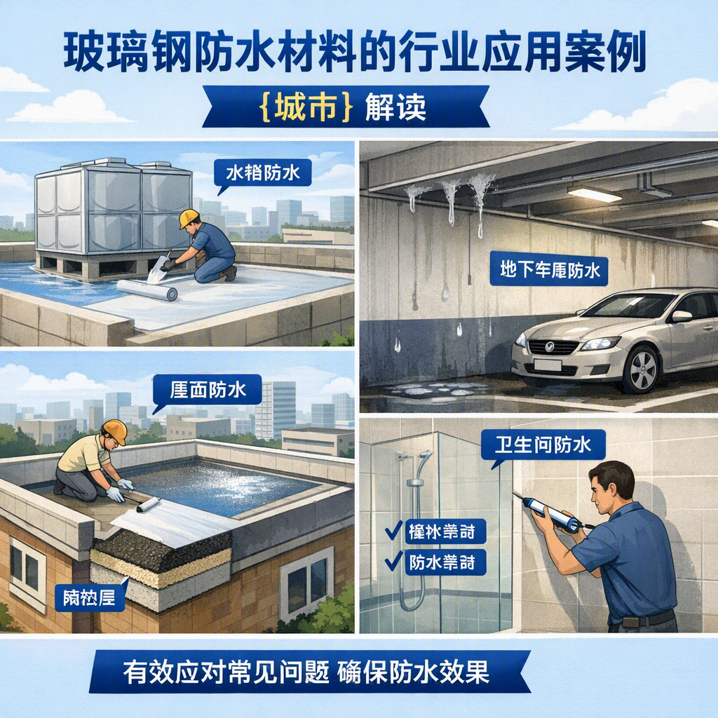 玻璃钢防水材料的行业应用案例，黔西南解读
